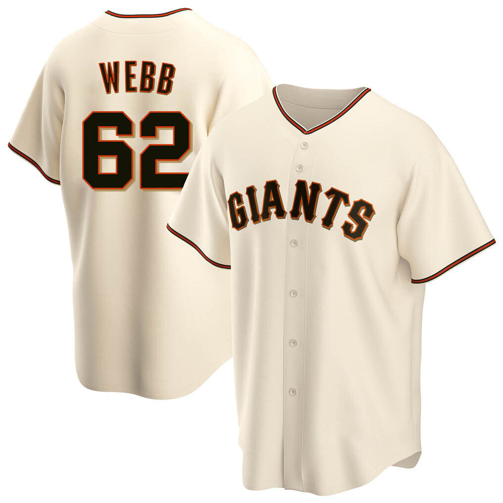Punc SF.Giants #62 Logan Webb Player Cream Home Game Stitched Jerseys