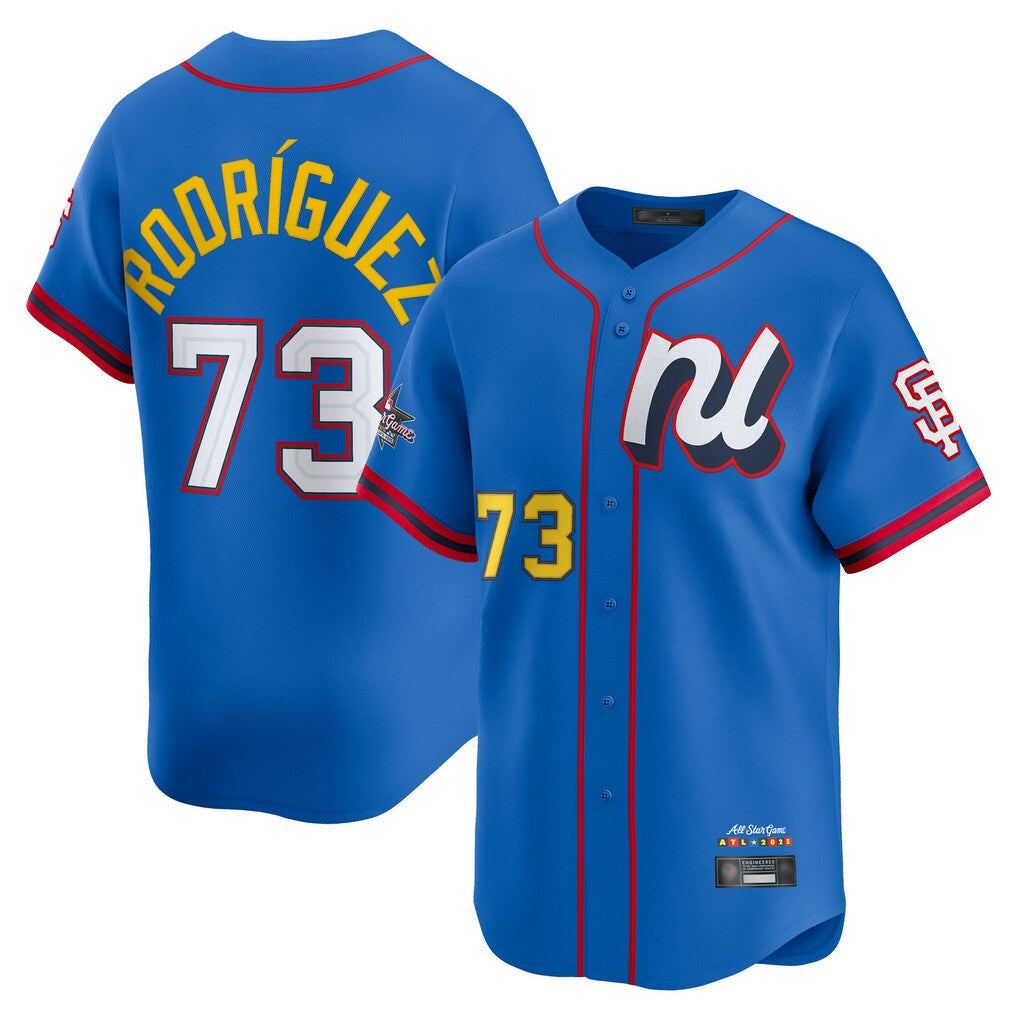 Punc SF.Giants #73 Randy Rodriguez Player Blue National League All-Star Edition Limited Stitched Jerseys