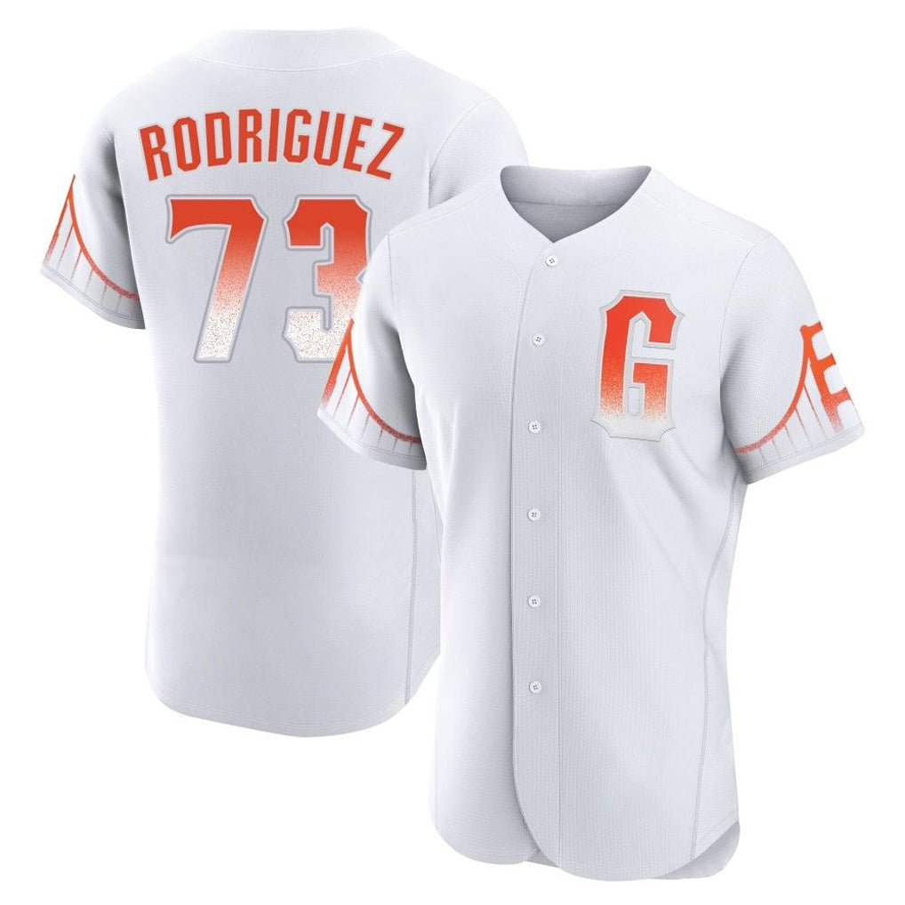 Punc SF.Giants #73 Randy Rodriguez Player White City Connect Home Limited Elite Stitched Jerseys