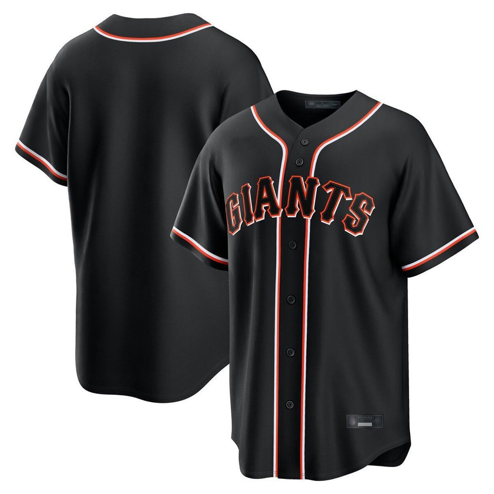 Punc SF.Giants Blank Player Black Fashion Home Game Stitched Jerseys