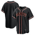 Punc SF.Giants Blank Player Black Fashion Home Game Stitched Jerseys