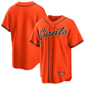 Punc SF.Giants Blank Player Orange Alternate Replica Game Stitched Jerseys