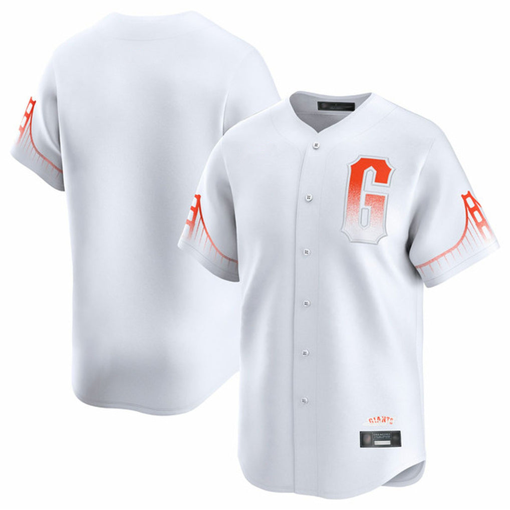 Punc SF.Giants Blank Player White City Connect Home Limited Stitched Jerseys