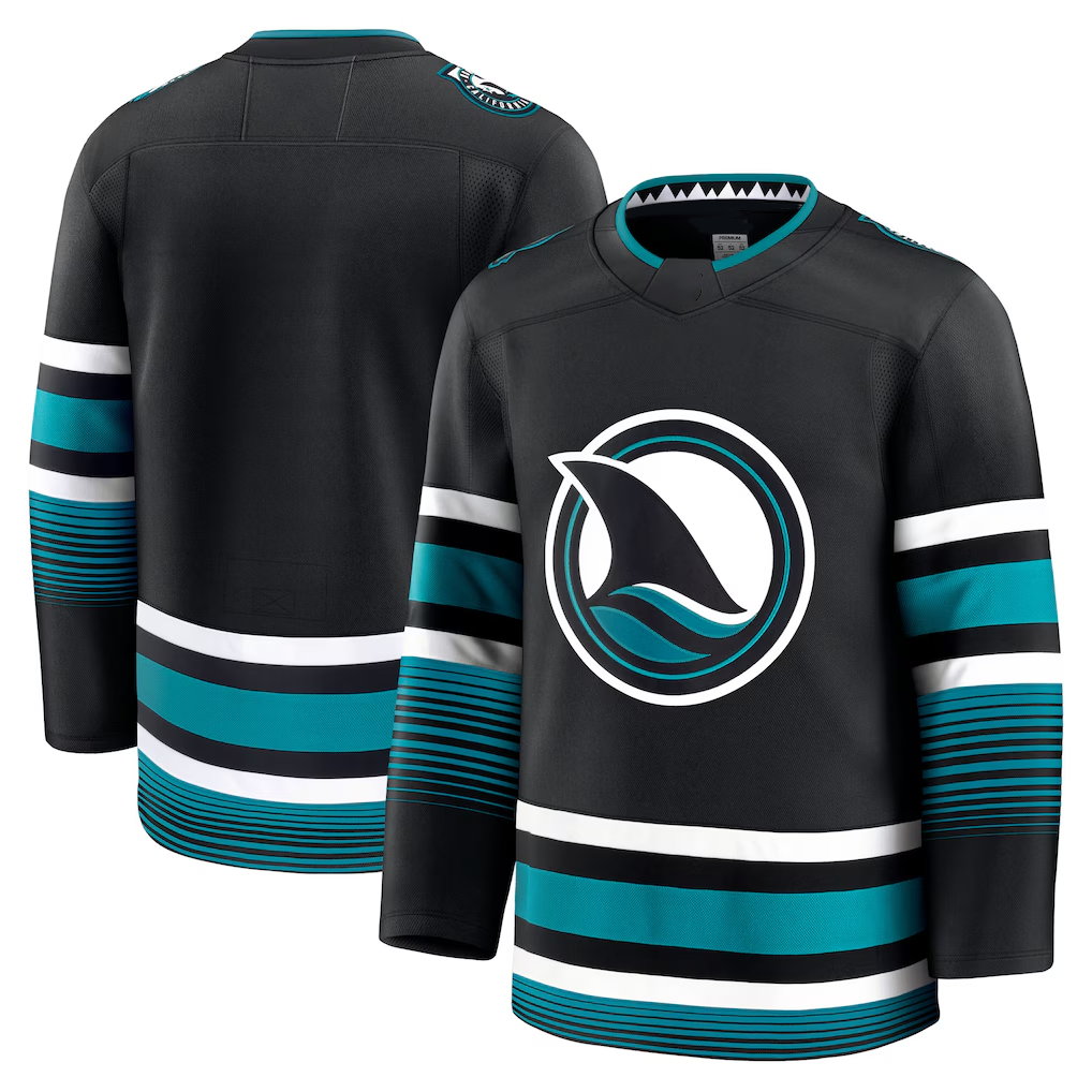 Punc S.Jose Sharks Black Alternate Premium Jerseys