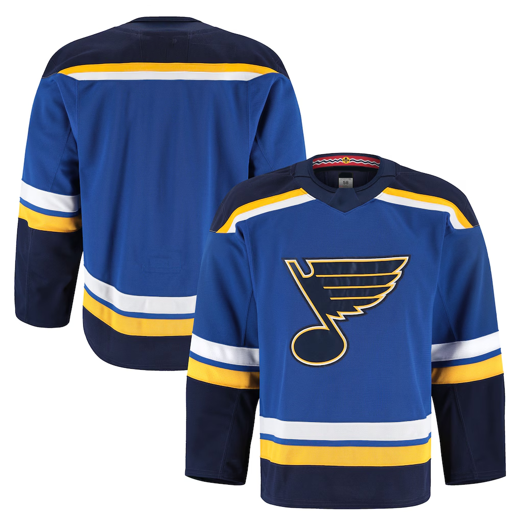 Punc St.L.Blues Blue Home Authentic Pro Jerseys