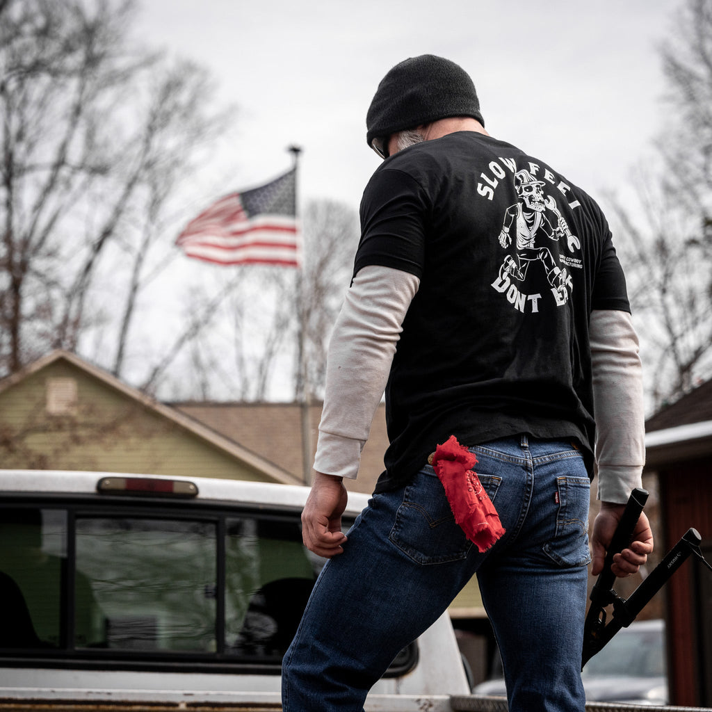 Crovyie cheap jerseys Ordering Slow Feet Don't Eat Men's T-Shirt