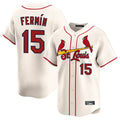 Punc St. Louis Cardinals #15 Jose Fermin Player Cream Home Limited Stitched Jerseys