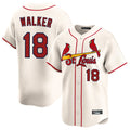 Punc St. Louis Cardinals #18 Jordan Walker Player Cream Home Limited Stitched Jerseys