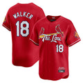 Punc St. Louis Cardinals #18 Jordan Walker Player Red City Connect Limited Stitched Jerseys
