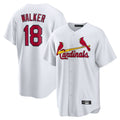 Punc St. Louis Cardinals #18 Jordan Walker Player White Home Game Stitched Jerseys