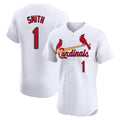 Punc St. Louis Cardinals #1 Ozzie Smith Player White Home Limited Elite Stitched Jerseys