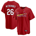 Punc St. Louis Cardinals #26 JJ Wetherholt Player Red Home Game Stitched Jerseys