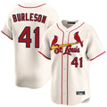 Punc St. Louis Cardinals #41 Alec Burlesona Player Cream Home Limited Stitched Jerseys