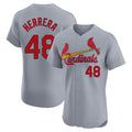 Punc St. Louis Cardinals #48 Ivan Herrera Player Gray Home Limited Elite Stitched Jerseys