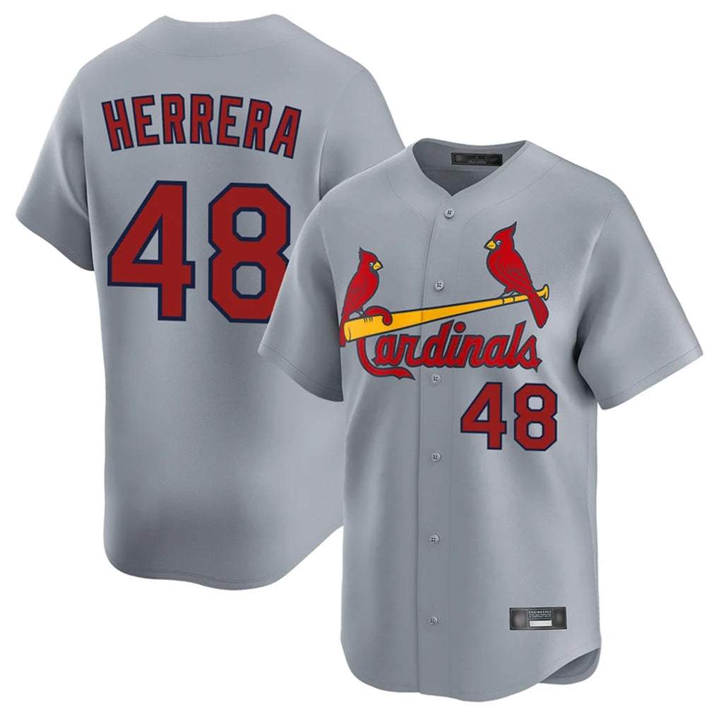 Punc St. Louis Cardinals #48 Ivan Herrera Player Gray Home Limited Stitched Jerseys