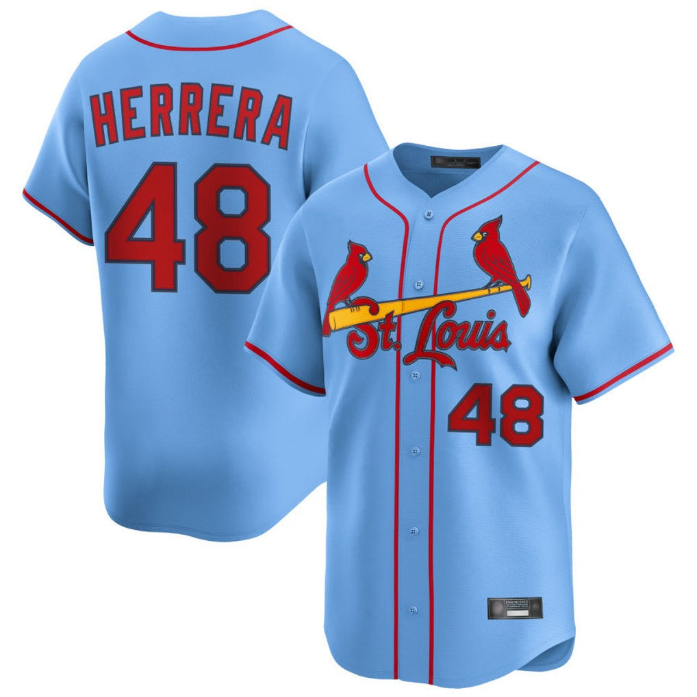 Punc St. Louis Cardinals #48 Ivan Herrera Player Light Blue  Home Limited Stitched Jerseys