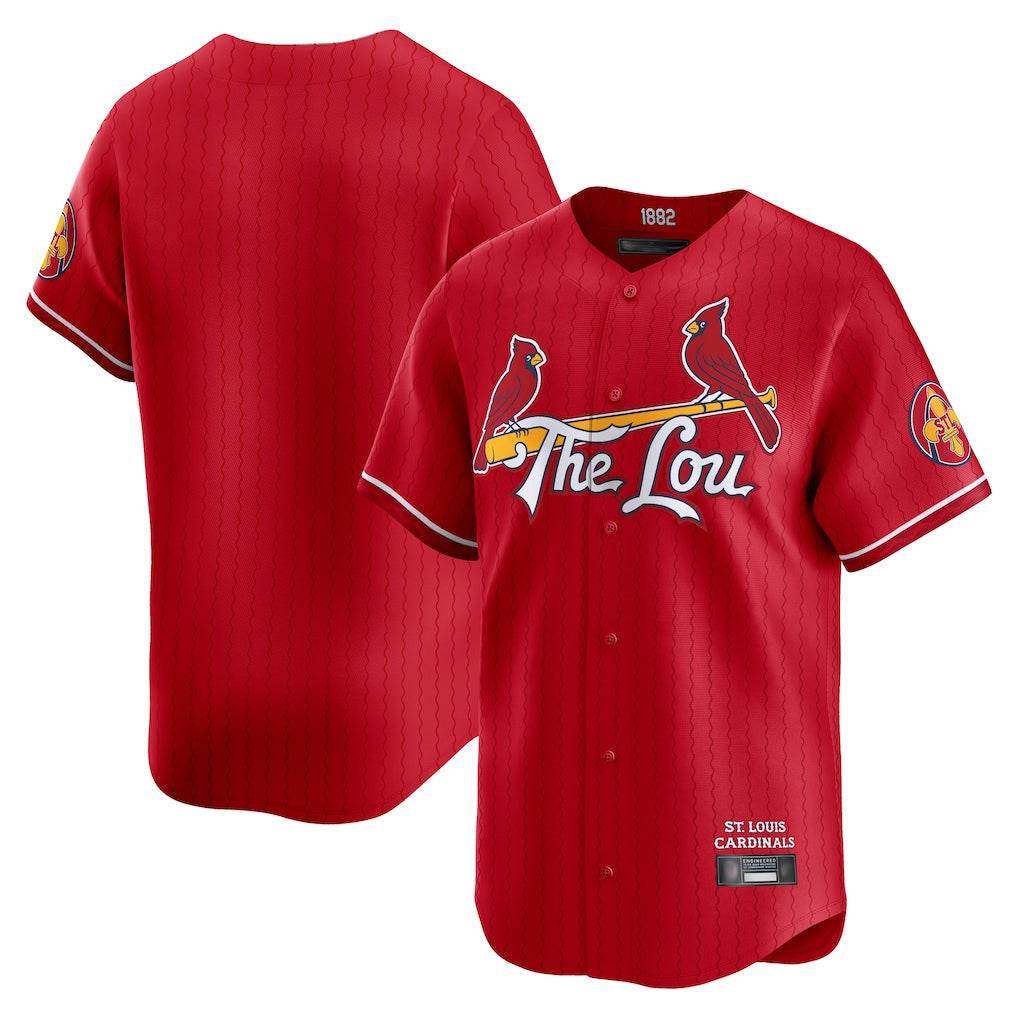 Punc St. Louis Cardinals Blank Player Red City Connect Limited Stitched Stitched Jerseys
