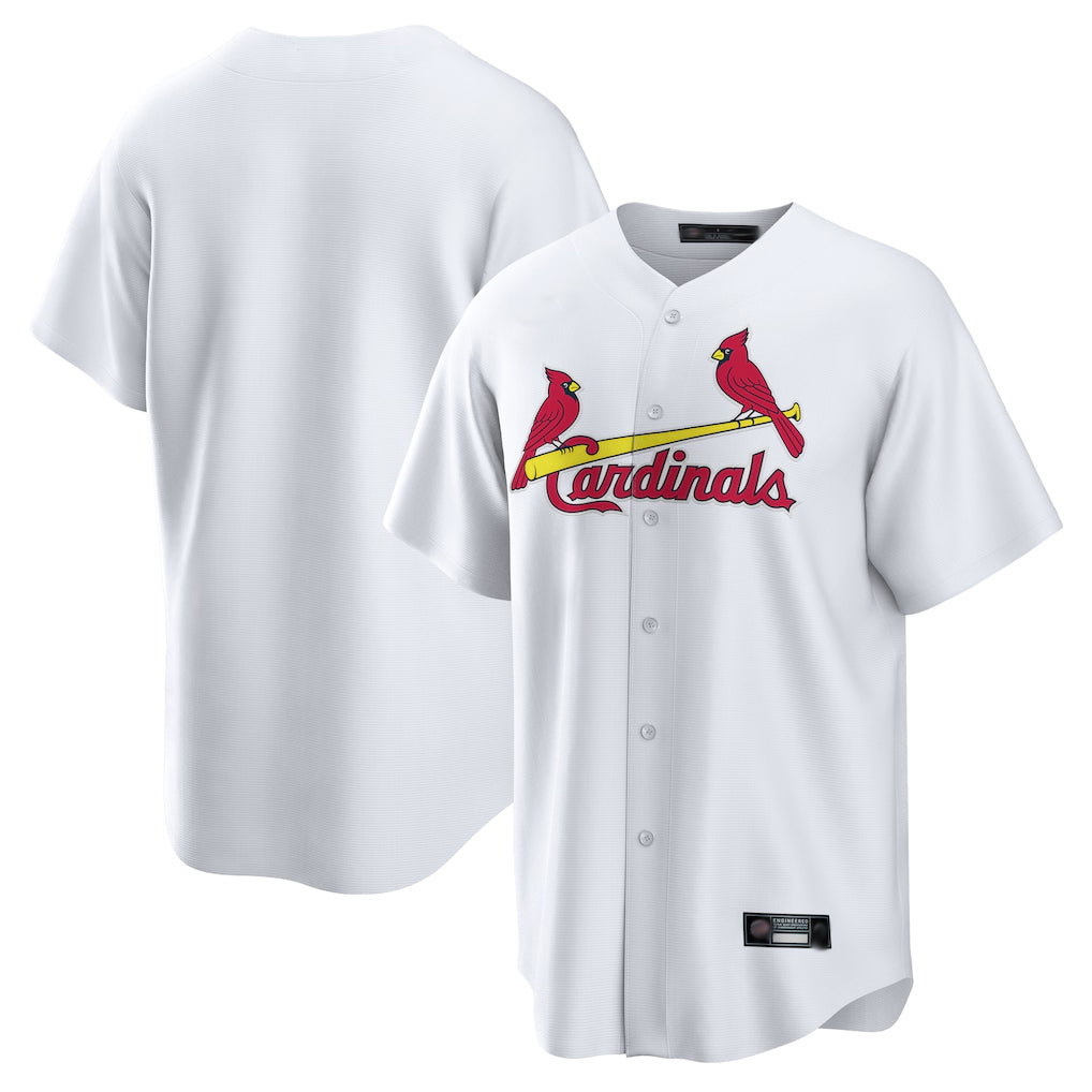 Punc St. Louis Cardinals Blank Player White Home Game Stitched Jerseys