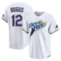 Punc TB.Rays #12 Wade Boggs Player White City Connect Home Stitched Jerseys