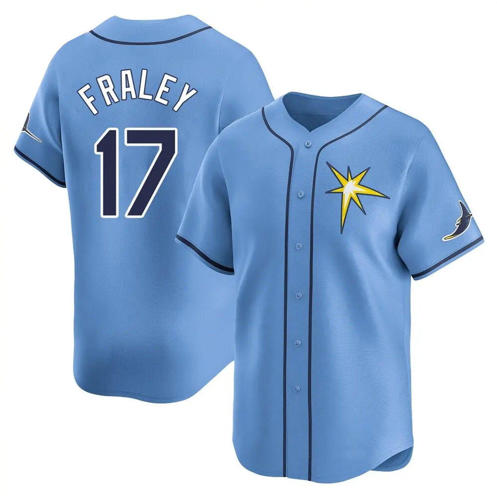 Punc TB.Rays #17 Jake Fraley Player Light Blue Home Limited Stitched Jerseys