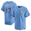 Punc TB.Rays #17 Jake Fraley Player Light Blue Home Limited Stitched Jerseys