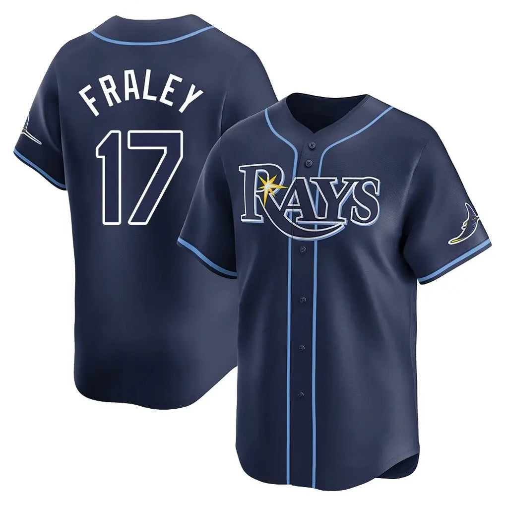 Punc TB.Rays #17 Jake Fraley Player Navy Home Limited Stitched Jerseys
