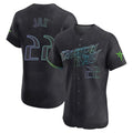 Punc TB.Rays #22 Griffin Jax Player Black City Connect Home Limited Elite Stitched Jerseys
