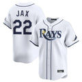 Punc TB.Rays #22 Griffin Jax Player White Home Limited Stitched Jerseys