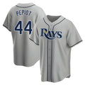 Punc TB.Rays #44 Ryan Pepiot Player Gray Home Game Stitched Jerseys