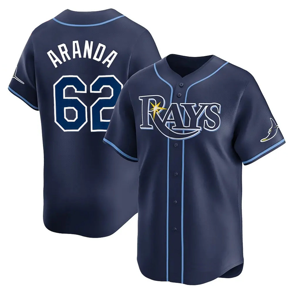 Punc TB.Rays #62 Jonathan Aranda Player Navy Home Limited Stitched Jerseys