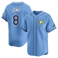 Punc TB.Rays #8 Brandon Lowe Player Light Blue Home Limited Stitched Jerseys