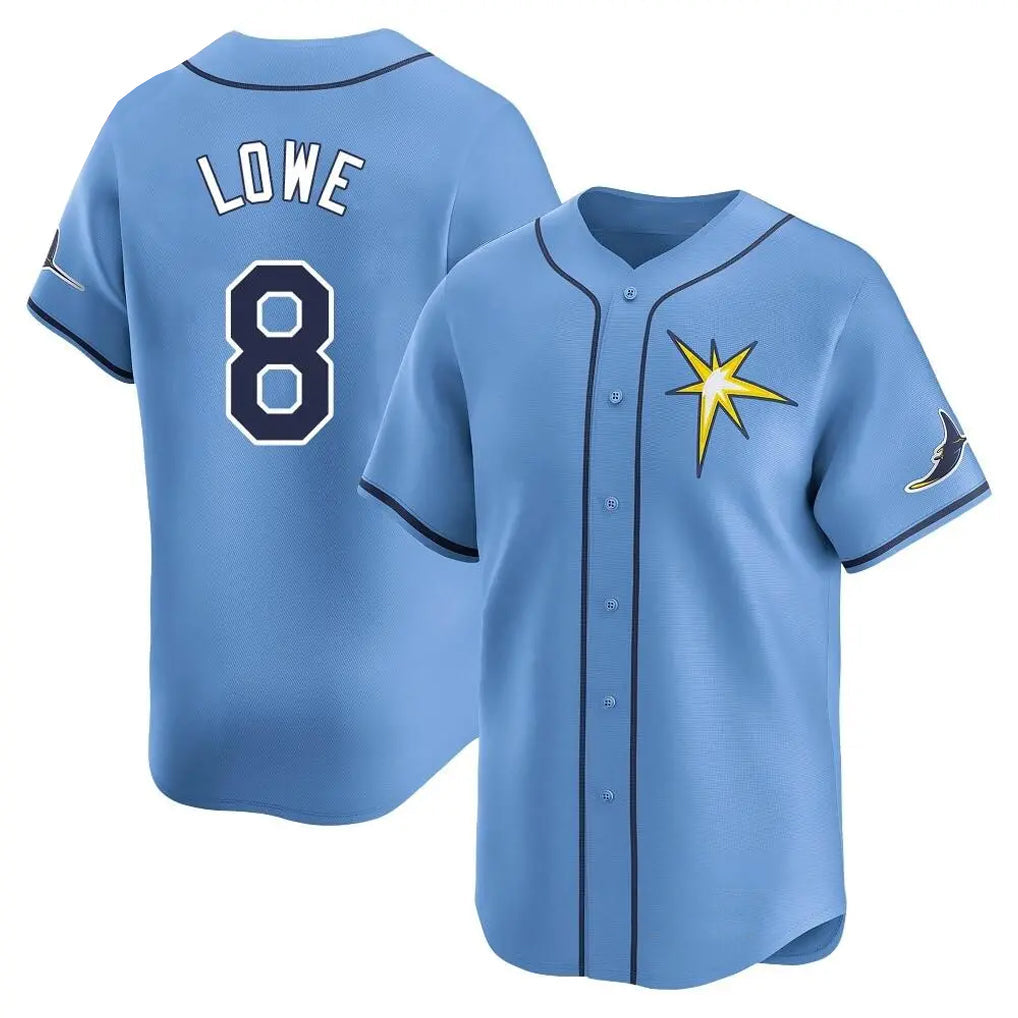 Punc TB.Rays #8 Brandon Lowe Player Light Blue Home Limited Stitched Jerseys