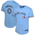 Punc T.Blue Jays #0 Andres Gimenez Player Blue Home Game Stitched Jerseys