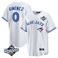 Punc T.Blue Jays #0 Andres Gimenez Player White 2025 World Series Game Stitched Jerseys