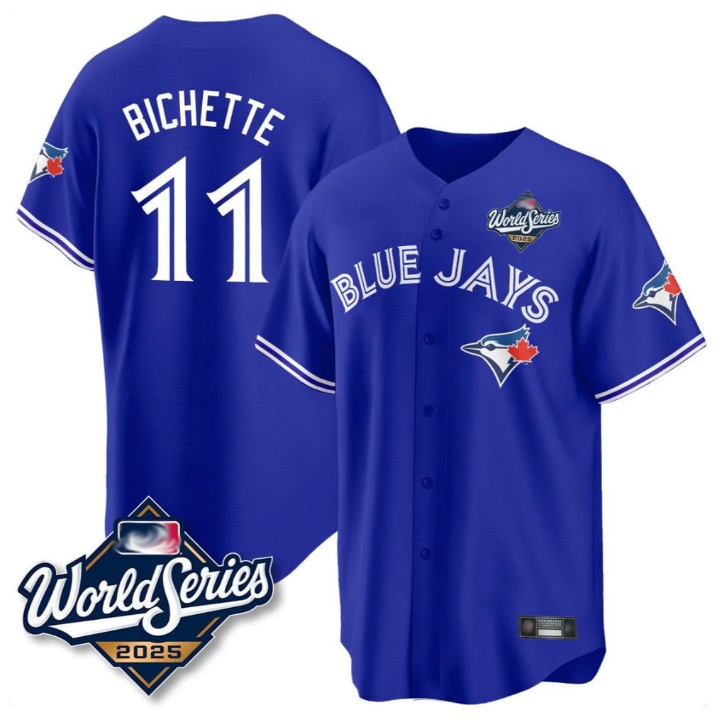 Punc T.Blue Jays #11 Bo Bichette Player Blue 2025 World Series Rush Limited Stitched Jerseys