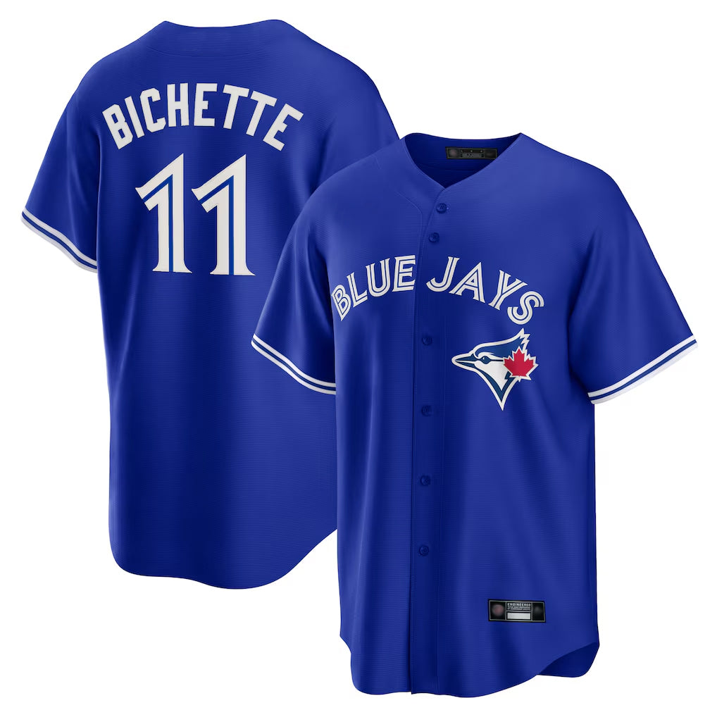 Punc T.Blue Jays #11 Bo Bichette Player Blue Rush Limited Stitched Jerseys