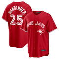 Punc T.Blue Jays #25 Anthony Santander Player Red Home Limited Stitched Jerseys