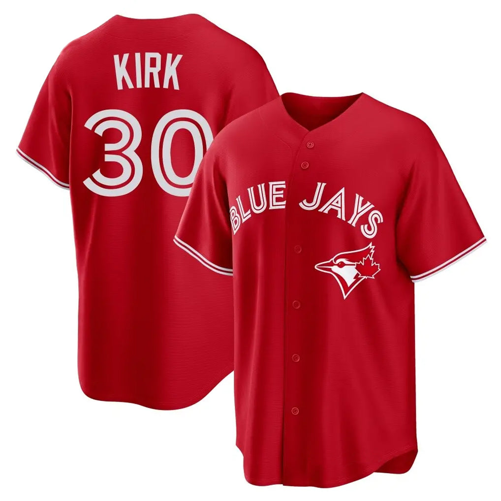 Punc T.Blue Jays #30 Alejandro Kirk Player Red Home Game Stitched Jerseys