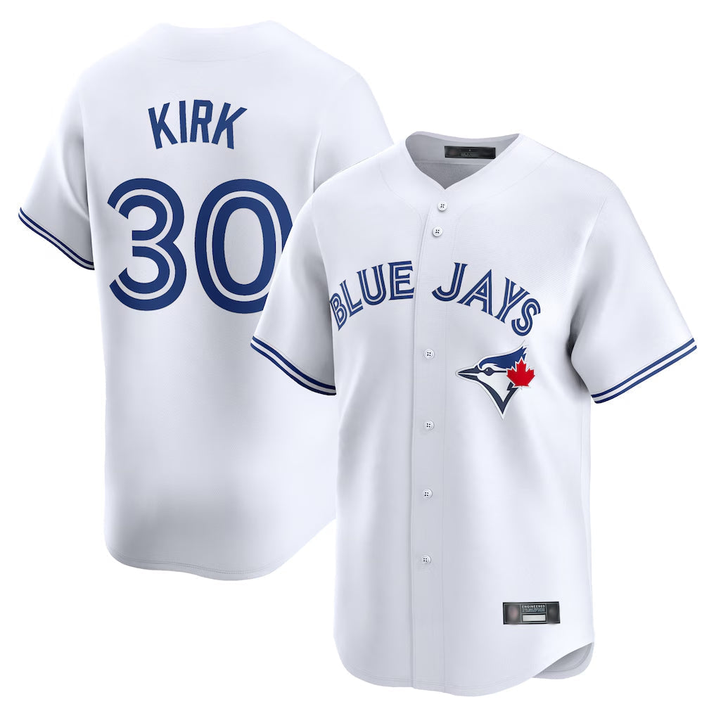Punc T.Blue Jays #30 Alejandro Kirk Player White Home Limited Stitched Jerseys