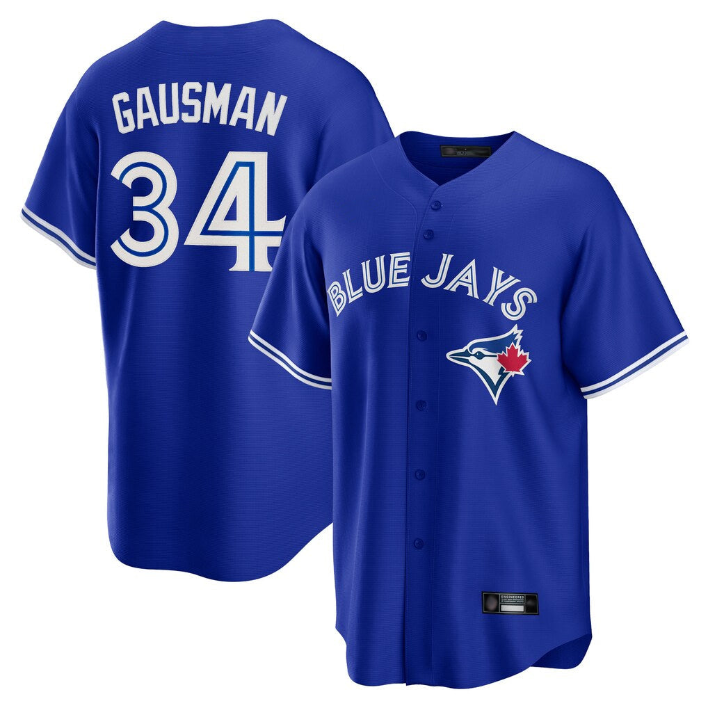 Punc T.Blue Jays #34 Kevin Gausman Player Royal Alternate Replica Player Stitched Jerseys
