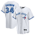 Punc T.Blue Jays #34 Kevin Gausman Player White Home Game Stitched Jerseys