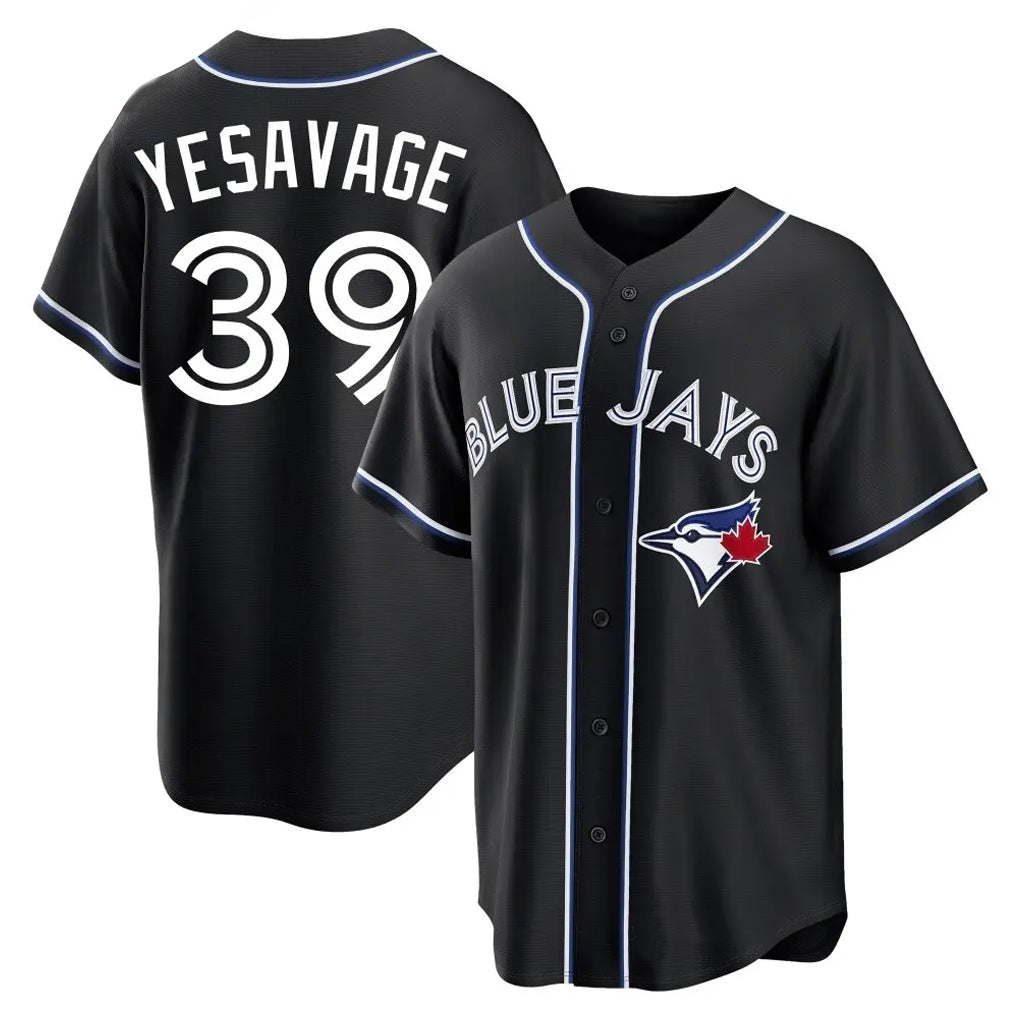 Punc T.Blue Jays #39 Trey Yesavage Player Black Home Game Stitched Jerseys