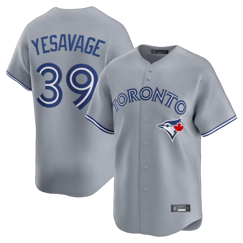 Punc T.Blue Jays #39 Trey Yesavage Player Gray Home Limited Stitched Jerseys