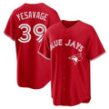 Punc T.Blue Jays #39 Trey Yesavage Player Red Home Game Stitched Jerseys
