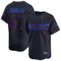 Punc T.Blue Jays #47 Addison Barger Player Black&Blue City Connect Limited Stitched Jerseys