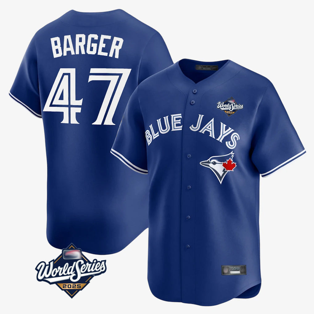 Punc T.Blue Jays #47 Addison Barger Player Navy 2025 World Series Limited Stitched Jerseys