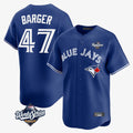 Punc T.Blue Jays #47 Addison Barger Player Navy 2025 World Series Limited Stitched Jerseys