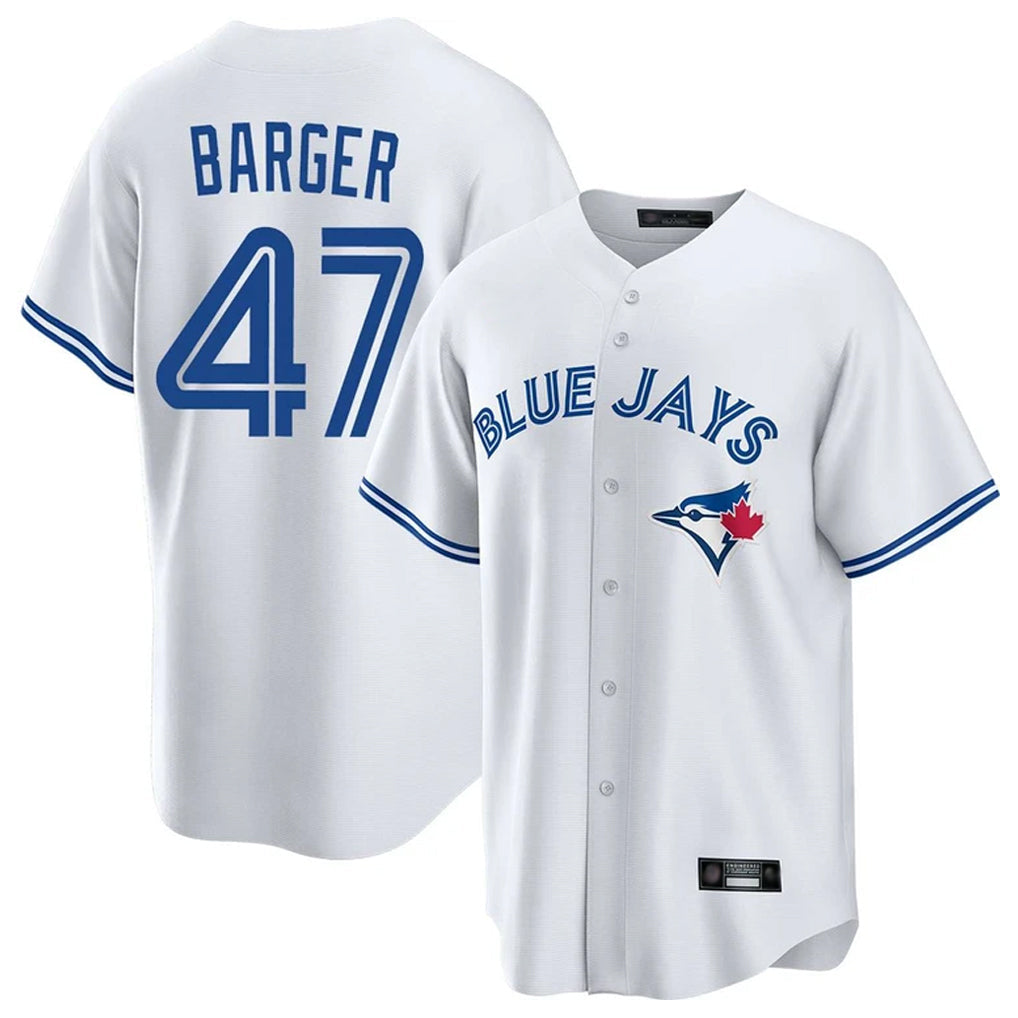 Punc T.Blue Jays #47 Addison Barger Player White Home Stitched Jerseys