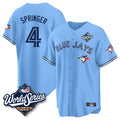 Punc T.Blue Jays #4 George Springer Player Blue 2025 World Series Limited Stitched Jerseys