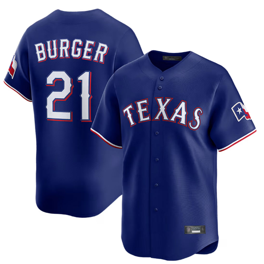 Punc T.Rangers #21 Jake Burger Player Royal Home Limited Stitched Jerseys
